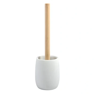 Image de Spirella Sven Brosse WC en polyrésine et Bois Blanc