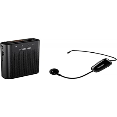 Image de Enceinte amplificateur Portable avec Microphone sans Fil (Haute Puissance 30 W Max) USB/Microsd/MP3 Haute voix W30. Spécialement indiqué pour Les Enseignants et Petits Groupes