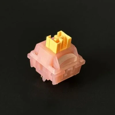 Image de DucKey Outemu Honey Peach/Lime Switch V3, Interrupteur 5Pin Linéaire/Tactile Pré lubrifié pour Clavier Mécanique (Color : Linear Peach, Size 110PCS)