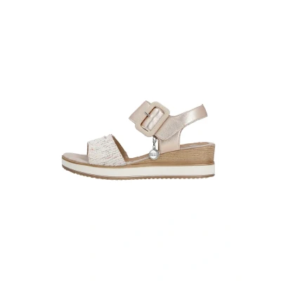 Image de Remonte Sandales compensées, Femme, Taille: 39, Rosa Imitation cuir haute qualité