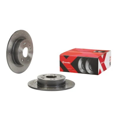 Image de BREMBO 08.B271.1X Disque de frein 282 9 5 plein, perforé revêtu HONDA: ACCORD 7 Limousine, 8, HR V II