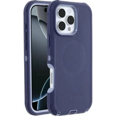 Image de OtterBox Coque Defender Series MagSafe pour iPhone 16 Pro Max, Antichoc, résistante aux Chutes, Ultra Robuste, de Protection, supporte 7X Plus Chutes Que la Norme Militaire, Violet