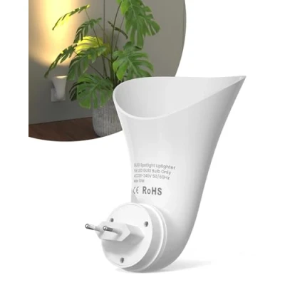 Image de BrightArk GU10 Applique Murale avec Prise Plug in Spot Luminaires Muraux d&#039;intérieur pour le Salon (Ampoule non incluse)