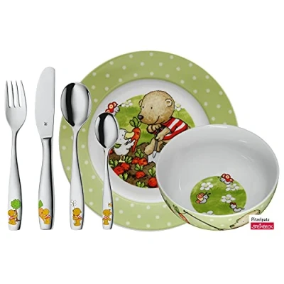 Image de WMF Pitzelpatz Cromargan Service de Table pour Enfant Multicolore 6 pièces
