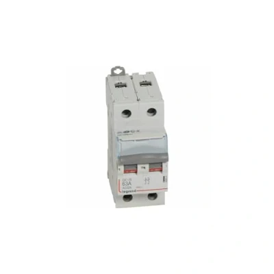 Image de 406441 Interrupteur sectionneur bipolaire 2P 400V 63A 2 modules Bornes à vis Legrand DX3 IS