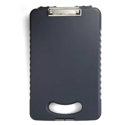 Image de Officemate Porte bloc avec casier de rangement et poignée Pour documents A4, document compact papiers, Pince, le bureau, les hôpitaux, Noir