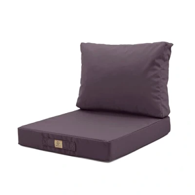 Image de Coussins pour Salon de Jardin Déhoussable extérieur 50x60 cm Coussin Remplacement Fauteuil, Banc &amp; Chaise d&#039;extérieur Imperméable Confortable Gris Carbone