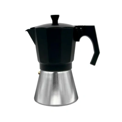 Image de Bastilipo Cafetera de aluminio, 12 tazas, color aluminio/negro, apta para induccion Modelo: MOKKA INDUCTION 12N