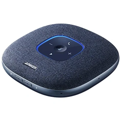 Image de Anker PowerConf S3 Haut Parleur de conférence Bluetooth, 6 Microphones, Enregistrement sonore Intelligent, Batterie 24 Heures, Application Soundcore, Bluetooth 5, USB C, pour Bureau et à