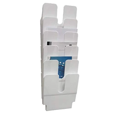 Image de Durable 1700008011 Jeu de distributeurs brochures (Flexiplus 6, A4 portrait) 1 jeu, blanc