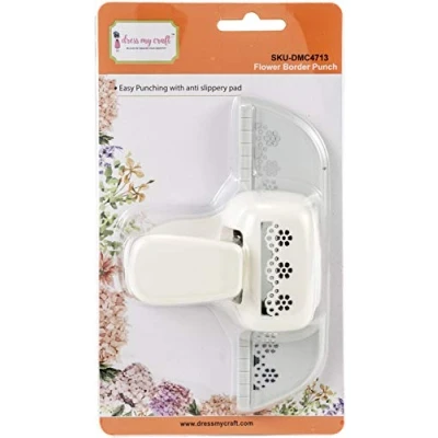 Image de DRESS MY CRAFT/CRAFTER&#039;S 3PL Papier, Perforatrice pour Bordure de Fleurs, Taille unique