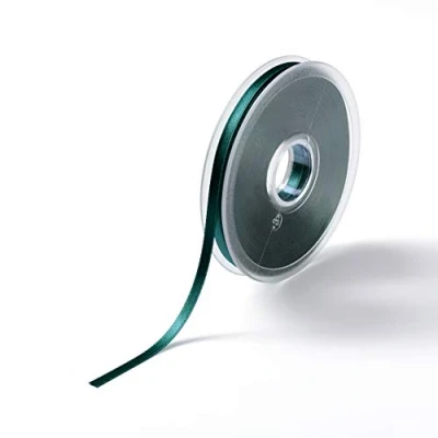 Image de Prym Ruban Satin Double Face, 6mm, Polyester, Vert Sapin, 6 mm