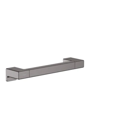Image de hansgrohe AddStoris Poignée d&#039;appui, noir chromé brossé, 41744340