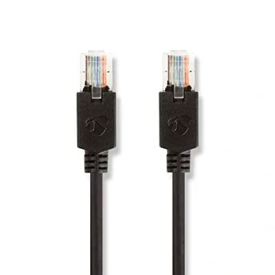Image de Nedis CCBW85100AT200 câble de réseau Noir 20 m Cat5e U/UTP (UTP) Neuf