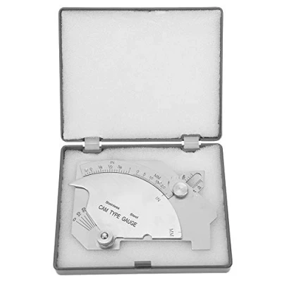 Image de Jauge de filet soudure, acier inoxydable métrique impériale MG 8 pont CAM Règle d&#039;essai d&#039;inspection joint soudure avec boîte, pour mesure