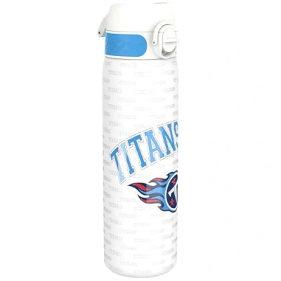 Image de Ion8 Gourde Inox, 600ml, Anti Fuite, Facile à Ouvrir, Verrouillage Sécurisé, Lavable au Lave Vaisselle, Poignée de Transport, Durable, Acier Inoxydable, Motif 3D NFL, Titans