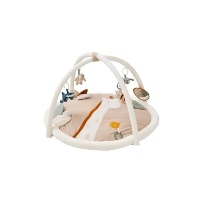 Image de NOUKIE&#039;S Tapis d&#039;Éveil en Veloudoux Girafe Motricité, Éveil et Développement Intellectuel Bébé Jeu Lavable Machine