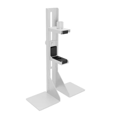Image de Mars Gaming MCA GCBPRO, Support de Carte Graphique, Vertical et Horizontal GPU, Base Magnétique Antidérapante, Structure en Acier Robuste, Pince Réglable Universelle, Blanc