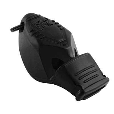 Image de Fox 40 Fitness Epik CMG Sifflet Officiel avec dragonne Noir Mixte, Taille Unique