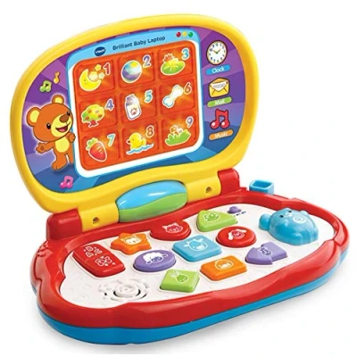 Image de Vtech Jouet pour ordinateur portable bébé, multicolore.