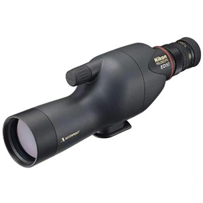 Image de Longue vue NIKON ED50 gris charbon diamètre 50mm visée droite ergonomique, ultra compact et pouvant s&#039;utiliser sans trépied (Oculaire non incluse)