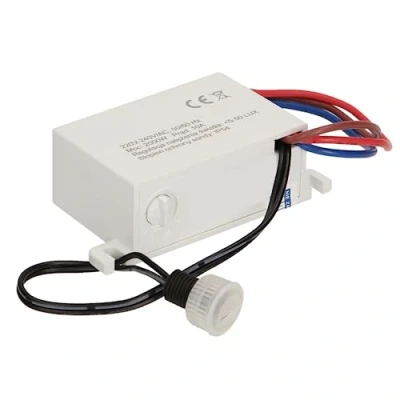 Image de Miratic Interrupteur Crepusculaire 230v avec Sonde Externe et Ajustement de l&#039;Intensité la Lumière IP54