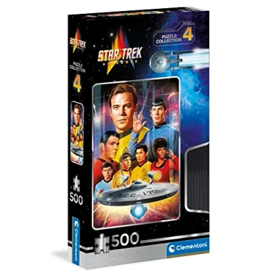 Image de Clementoni Star Trek Film Culte Puzzle de Collection 500 Pièces Jeu Patience et Réflexion Format Portrait Image Net 49 x 36 Cm À Partir 14 Ans
