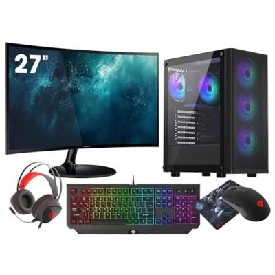 Image de VIST VENTUM PC Gaming Ryzen 9 5900X RAM 32Go RTX 4060Ti SSD 1To M.2 WIFI 27&quot; Windows 11 Pro