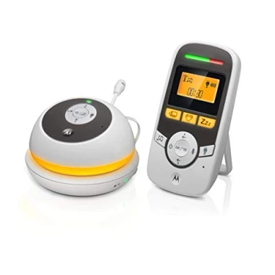Image de Motorola Nursery Lifestyle MBP 169 Babyphone Audio portable avec écran 1.5&quot; et minuterie de soins bébé Blanc
