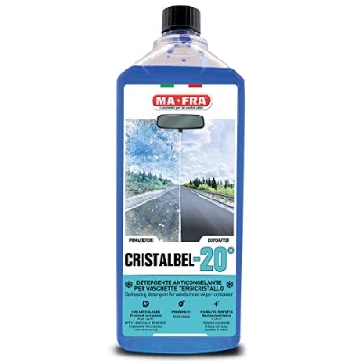 Image de Mafra, Cristalbel 20, Détergent Antigel avec Action Anti calcaire, Empêche l’Occlusion des Buses et ne Laisse Pas de stries ou Halos, au Format 1L.