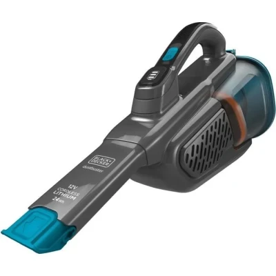 Image de Black and Decker Aspirateur à Main sans Fil DUSTBUSTER Rechargeable 12V Aspi Ultra Puissant 25 AW Autonomie 20 Min Batterie Lithium ION Capacité 700 ML Prolongateur Intégré BHHV320B QW
