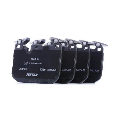 Image de TEXTAR 2502805 Jeu de plaquettes frein préparé pour indicateur d&#039;usure avec masses d&#039;équilibrage BMW: 3 Touring, 4 Gran Coupe, Berline