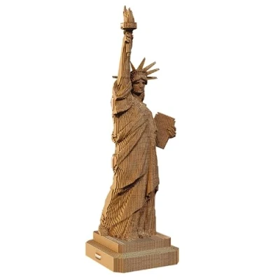 Image de Cartonic Statue de la Liberté Constructeur en Carton 3D Modèle dimensionnel Cadeau pour Adultes et Enfants Figure architecturale Ensemble Puzzle