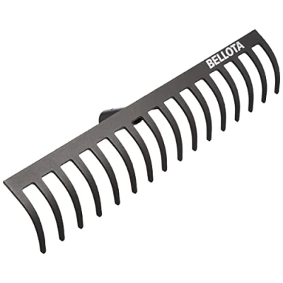 Image de Bellota 951 16 Râteau de Jardin avec Dents Tête en Acier à Usage Moyen pour le Jardinage Manche Non Inclus