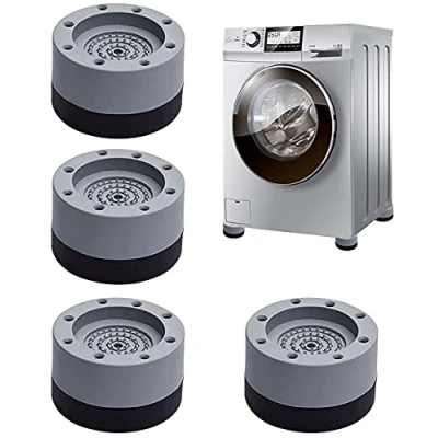 Image de Tampons À Pied Machine Laver 4 Pièces Universal Tapis Anti Vibration pour à Caoutchouc Antidérapant Coussinets/Pieds Stabilisateur Piédestal Machines Séchoirs et Meubles