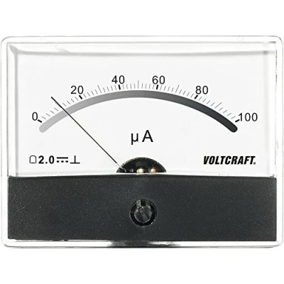 Image de VOLTCRAFT AM 86X65/100µA Appareil de mesure à encastrer 86X65/100µA/DC 100 µA Bobine