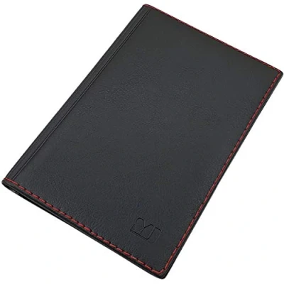 Image de Grande Pochette de Carte d&#039;identité et Porte crédit avec 18 Compartiments MJ Design Germany Made in UE (Désign 2 / Noir)