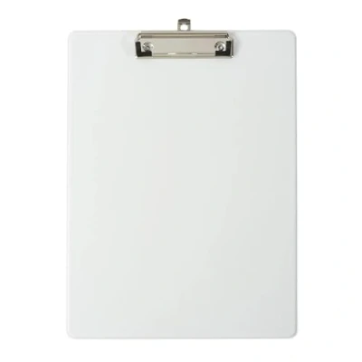 Image de Exacompta Réf. 19291E Carton de 10 porte blocs à pince avec pochette plastique sur le dos Système d&#039;accroche mural Dimensions : 23 cm x 32 pour document format A4 Noir