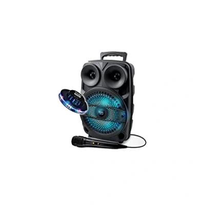 Image de Enceinte Mobile 200W SONO DJ High Power Autonome sur Batterie LED RVB USB/SD/Bluetooth + Micro Jeu UFO Ovni