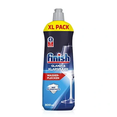 Image de Finish Lave vaisselle brillant et liquide de rinçage Pour une éclatante plus sèche sans taches d&#039;eau Mega pack 800 ml