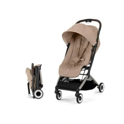 Image de CYBEX Poussette ultra compacte et confortable ORFEO 4 roues Almond Beige