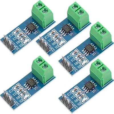 Image de AZDelivery 5 x ACS712 20A Module Capteur de Courant Plage Range Current Compatible avec Arduino et Raspberry Pi y Compris Un eBook