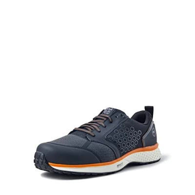 Image de Timberland PRO Homme Reaxion ESD NT FP S3 Chaussures Fire and Safety Shoe, Noir/Orange, 43 EU