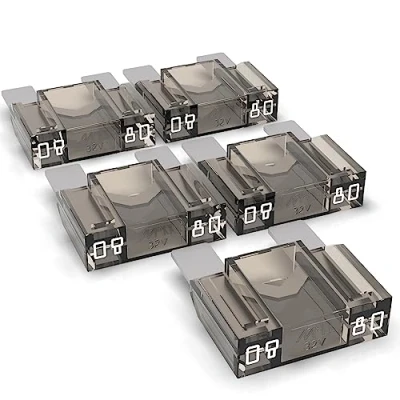 Image de AUPROTEC fusible à lame Maxi 20 80A, enfichable d&#039;automobile, choix : 80A ampères, blanc, 5 pièces