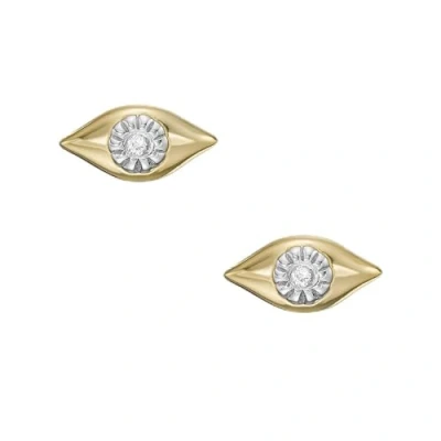 Image de Fossil boucles d&#039;oreilles en acier inoxydable ou semi précieux pour femmes avec fermeture à l&#039;aide d&#039;un mousqueton