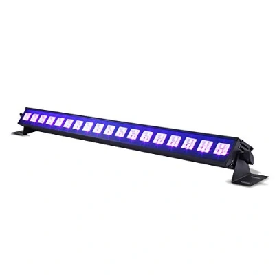 Image de BeamZ Barre UV LCB48 LED 18 UV, d&#039;une Puissance de 3W par LED, 6 Segments, Contrôle DMX, Master/Slave, Idéal pour Créer des Atmosphères Blacklight