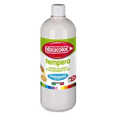 Image de FIBRACOLOR TEMPERA PRONTA 1000 ml Flacon uni blanc