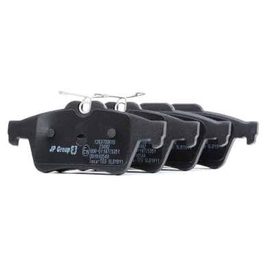 Image de JP GROUP 1263700610 Jeu de plaquettes frein Essieu arrière contact signal d&#039;usure exclu FORD: Focus 2 Kombi, 2, C Max