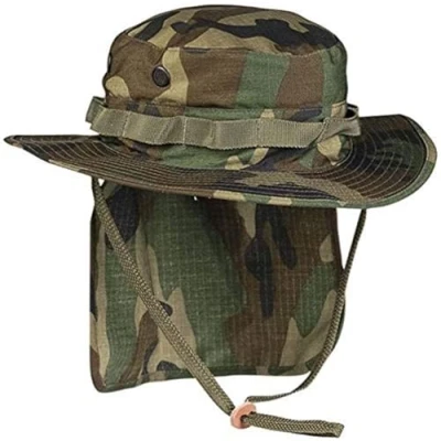 Image de Mil Tec chapeau Boonie britannique avec cache nuque, safari, tropical, différents modèles Vert M