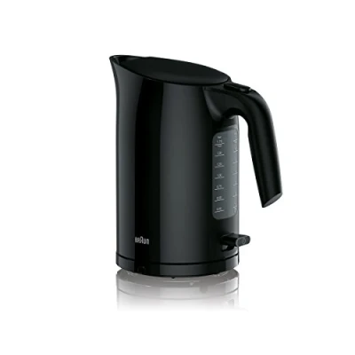 Image de Braun WK 3110 BK Bouilloire Capacité 1,7 l 3000 W Système de cuisson rapide Filtre anti calcaire amovible Grand indicateur niveau d&#039;eau Sans BPA Noir